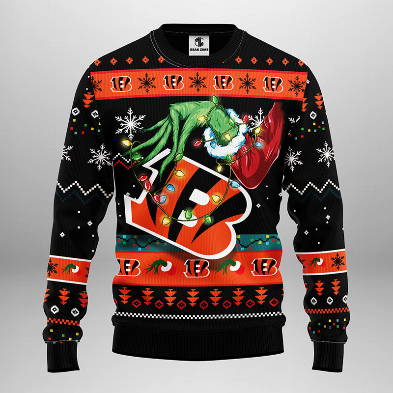 Cincinnati-Bengals-Grinch-Christmas-Light-NFL-Ugly-Sweater-Bengals-Christmas-Sweater-1