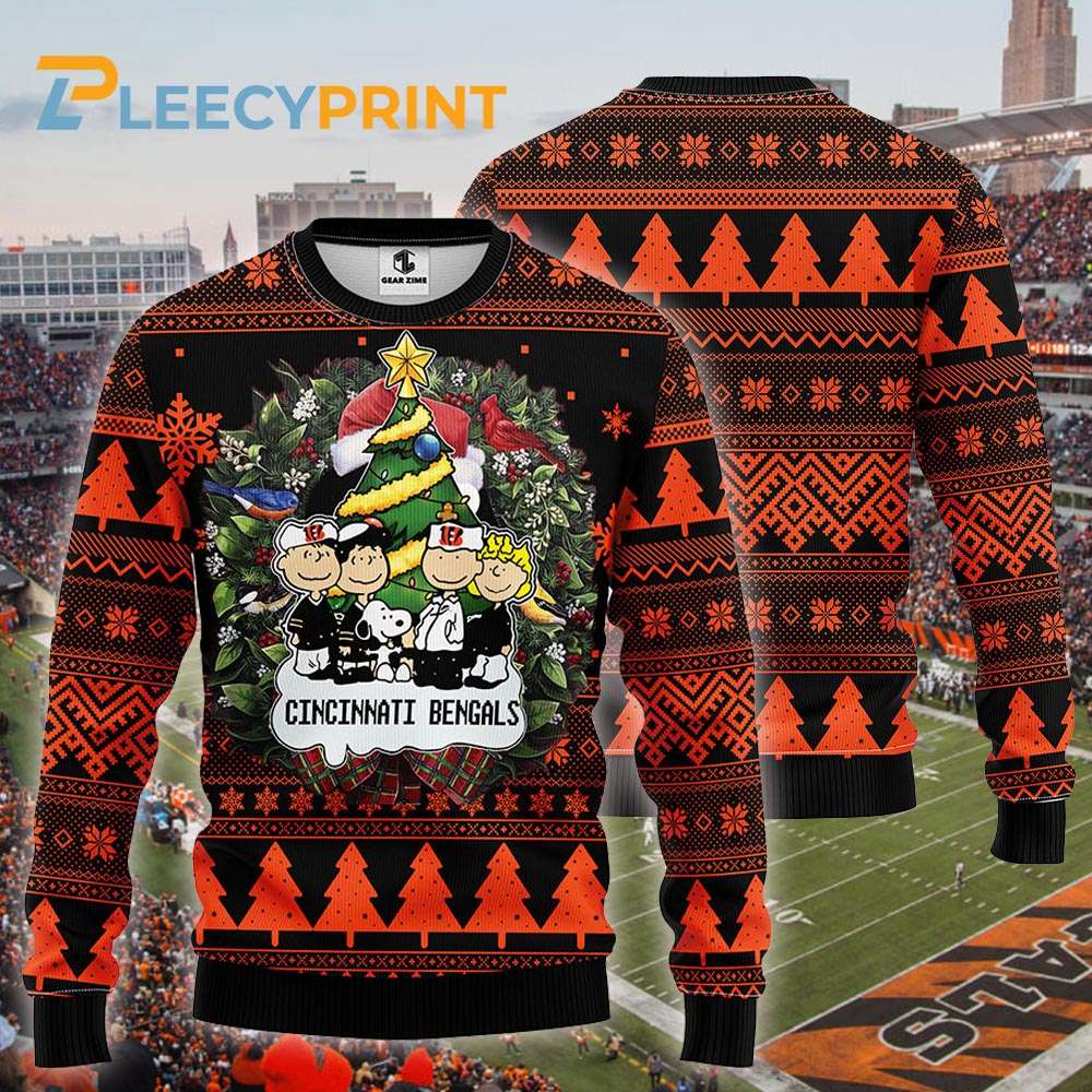 Cincinnati-Bengals-Snoopy-Dog-Charlie-Brown-Christmas-Ugly-Sweater-Bengals-Christmas-Sweater-1