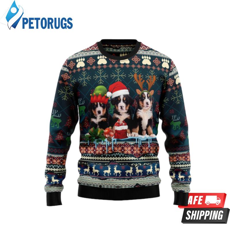 Cute-Bernese-Mountain-Dog-Christmas-Ugly-Christmas-Sweaters