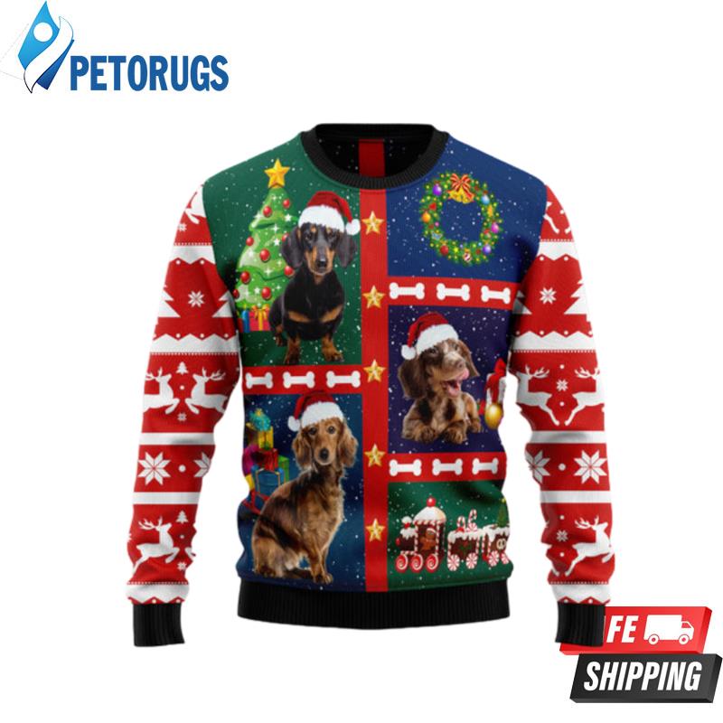 Cute-Dachshund-2-Ugly-Christmas-Sweaters
