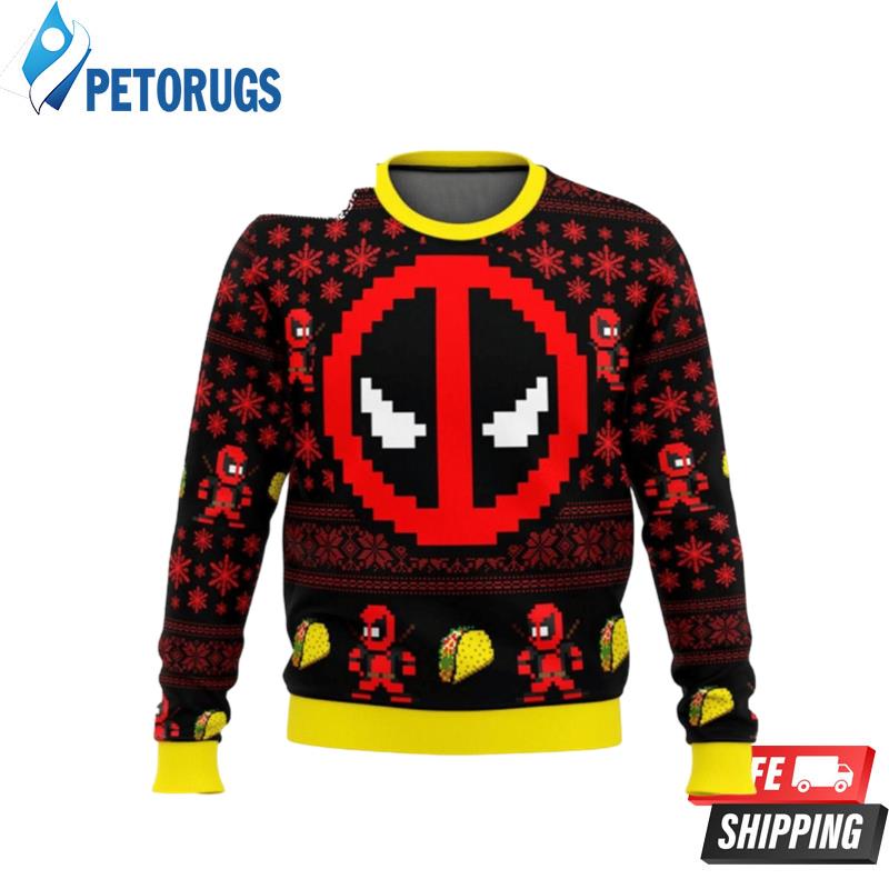 Deadpool-Christmas-Hoodie-Ugly-Christmas-Sweaters