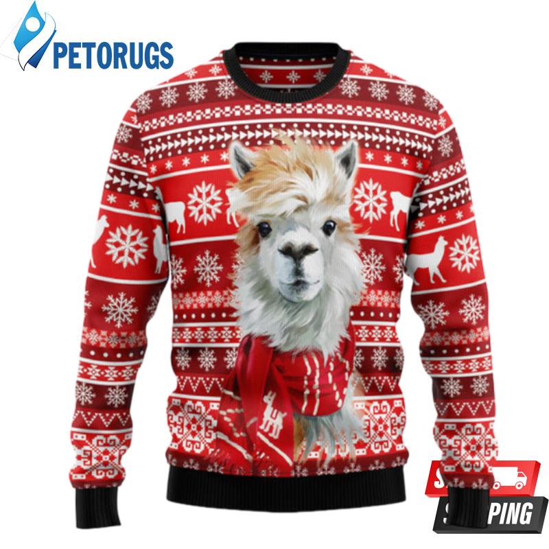 Festive-Llama-Xmas-Ugly-Christmas-Sweaters-1
