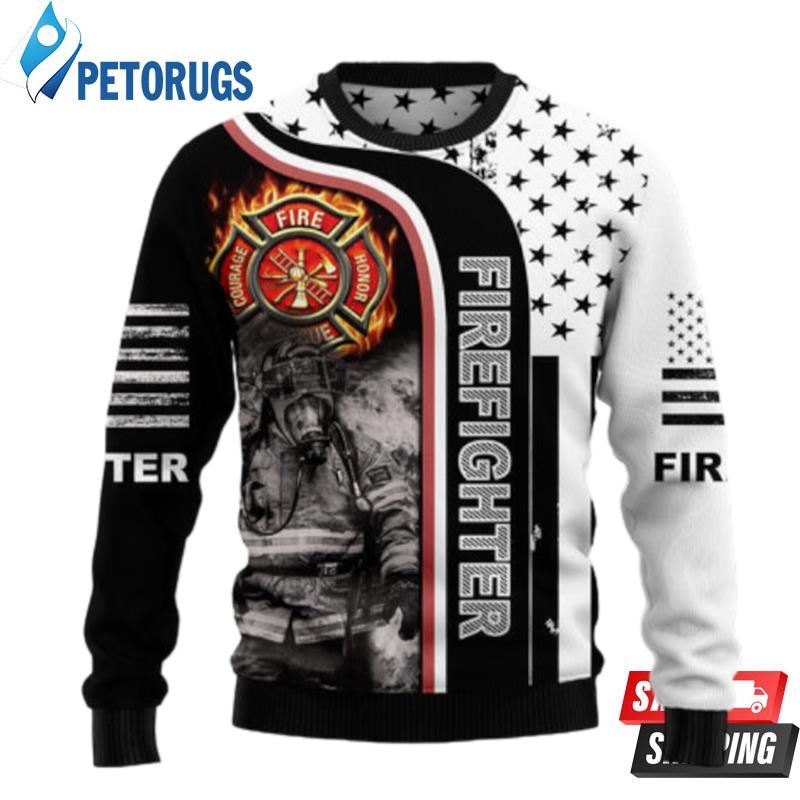 Firefighter-Awesome-Ugly-Christmas-Sweaters-1