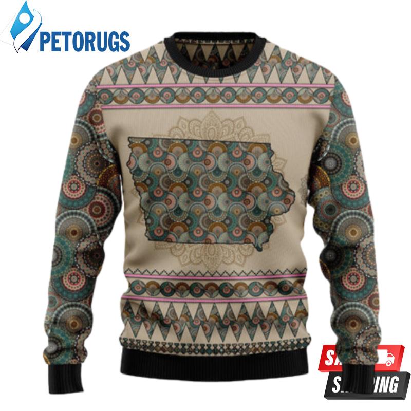 Iowa-Mandala-T210-Ugly-Christmas-Sweaters