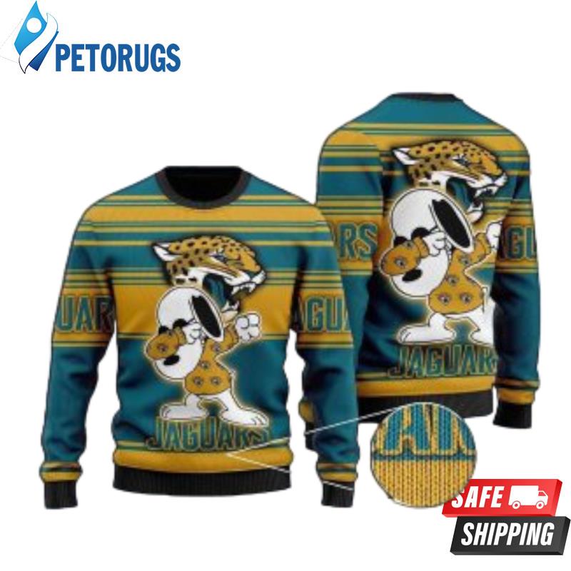 Jacksonville-Jaguars-Snoopy-For-Football-Fan-Nfl-Jersey-In-2022-Christmas-Ugly-Christmas-Sweaters