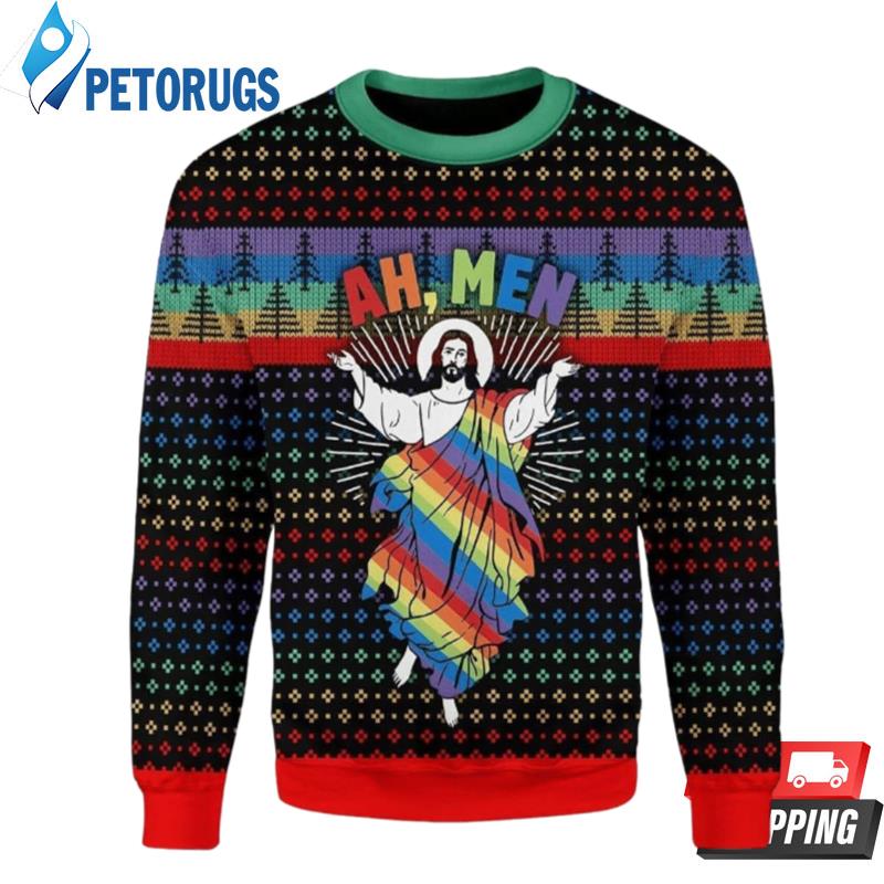 Jesus-Lgbt-Ugly-Christmas-Sweaters