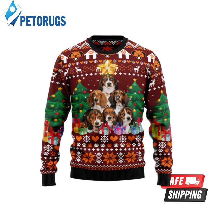 Basset-Hound-Pine-Tree-Ugly-Christmas-Sweaters
