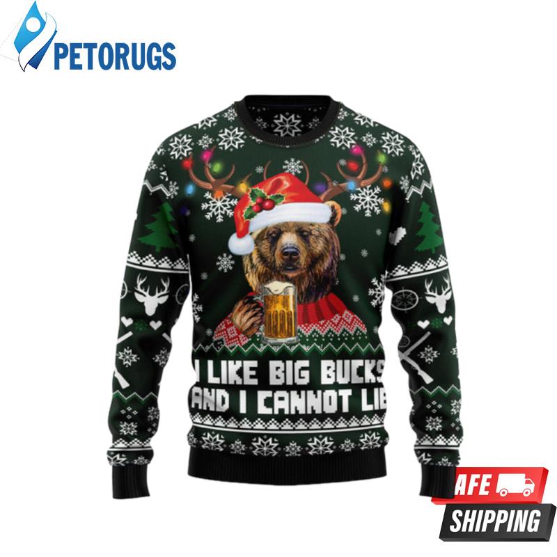 Bear-Hunting-And-Beer-Ugly-Christmas-Sweaters
