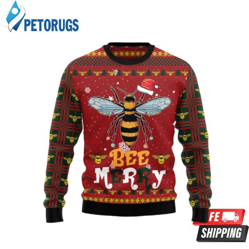 Bee-Merry-2-Ugly-Christmas-Sweaters