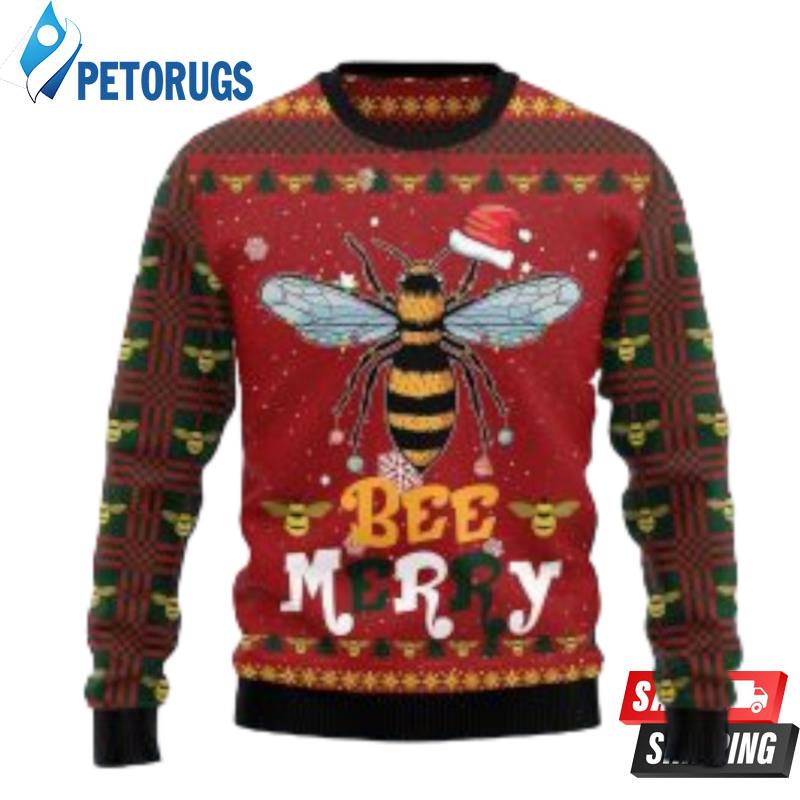 Bee-Merry-Ugly-Christmas-Sweater-For-Men-Women-Ugly-Christmas-Sweaters