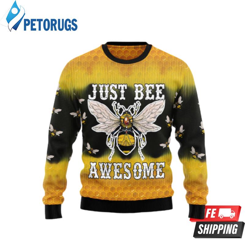 Bee-Tie-Dye-Ugly-Christmas-Sweaters