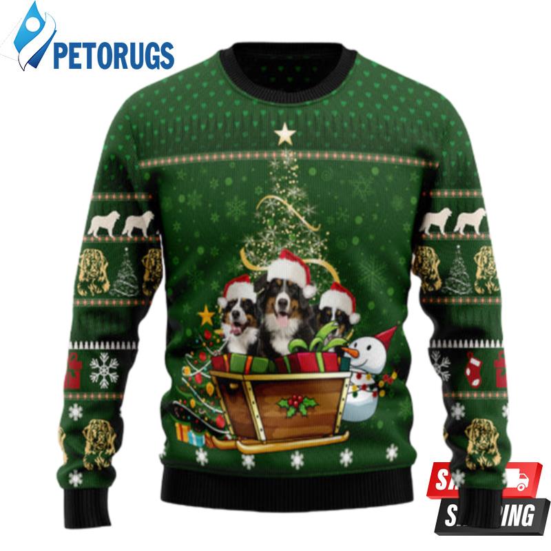 Bernese-Mountain-Dog-Group-Xmas-Ugly-Christmas-Sweaters