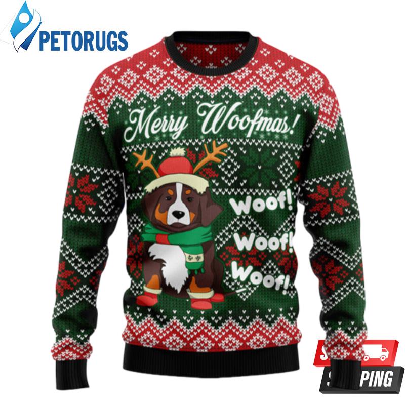 Bernese-Mountain-Dog-Woofmas-Ugly-Christmas-Sweaters-1