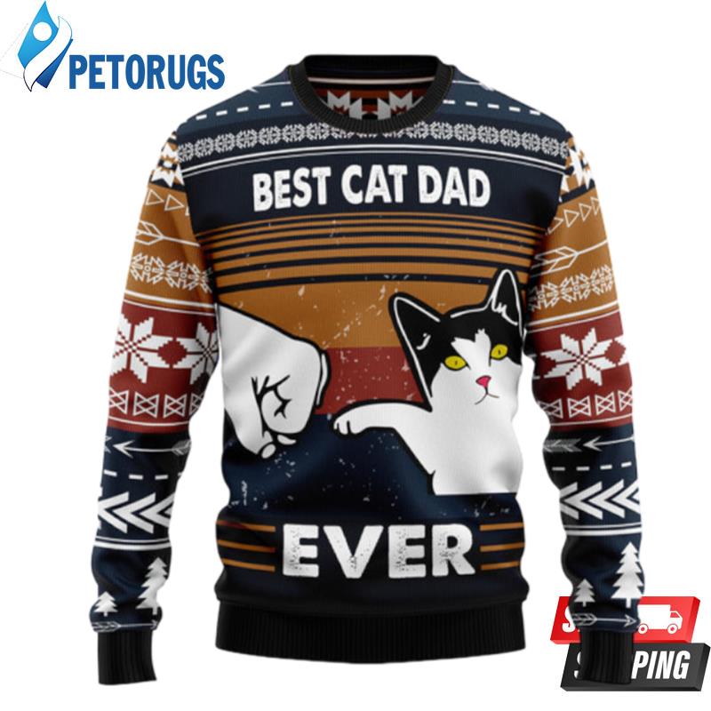 Best-Cat-Dad-Ever-Ugly-Christmas-Sweaters-2