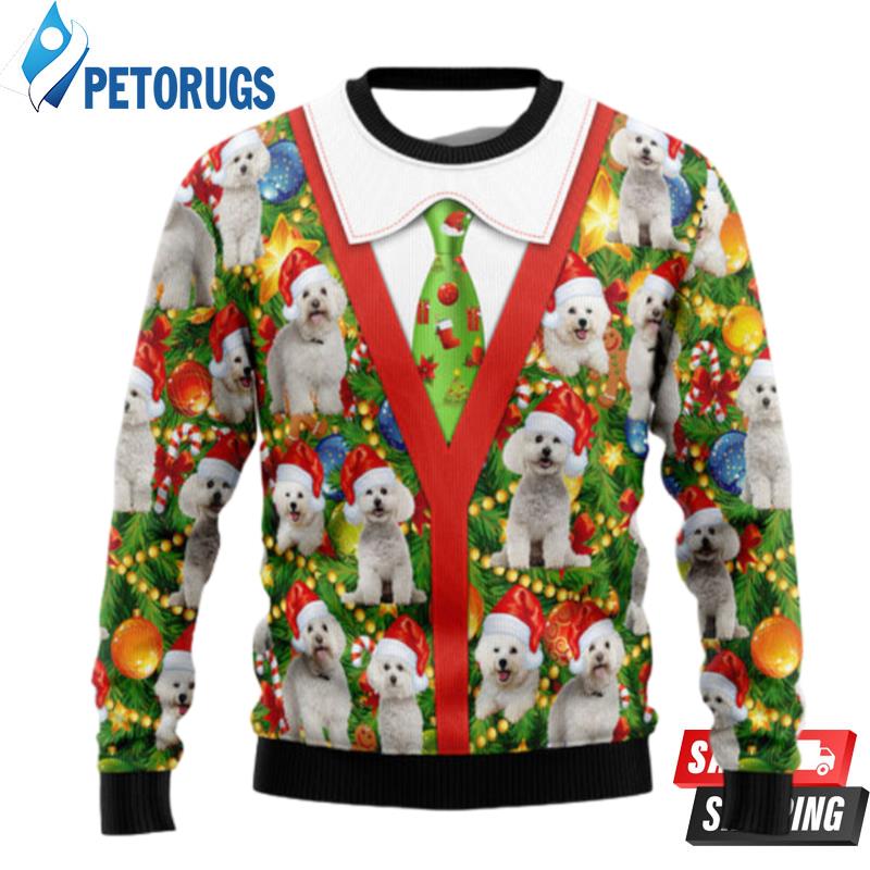 Bichon-Xmas-Pine-Ugly-Christmas-Sweaters