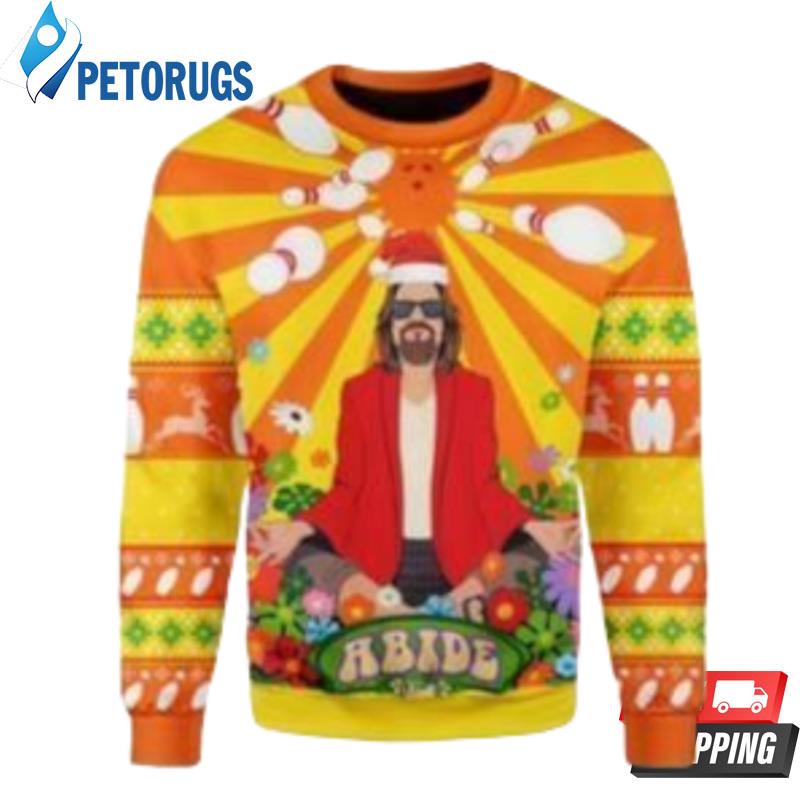 Big-Lebowski-Hippie-Ugly-Christmas-Sweaters