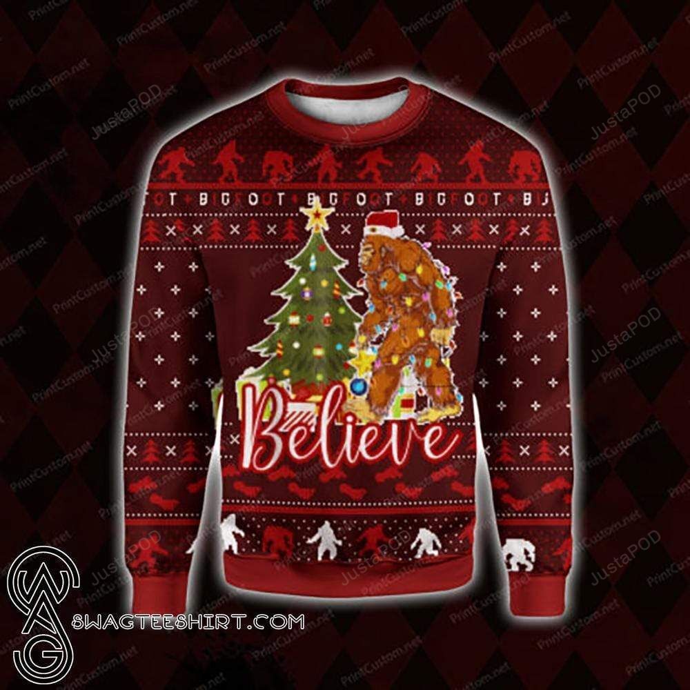 Bigfoot-Believe-Christmas-Ugly-Sweater_92342784