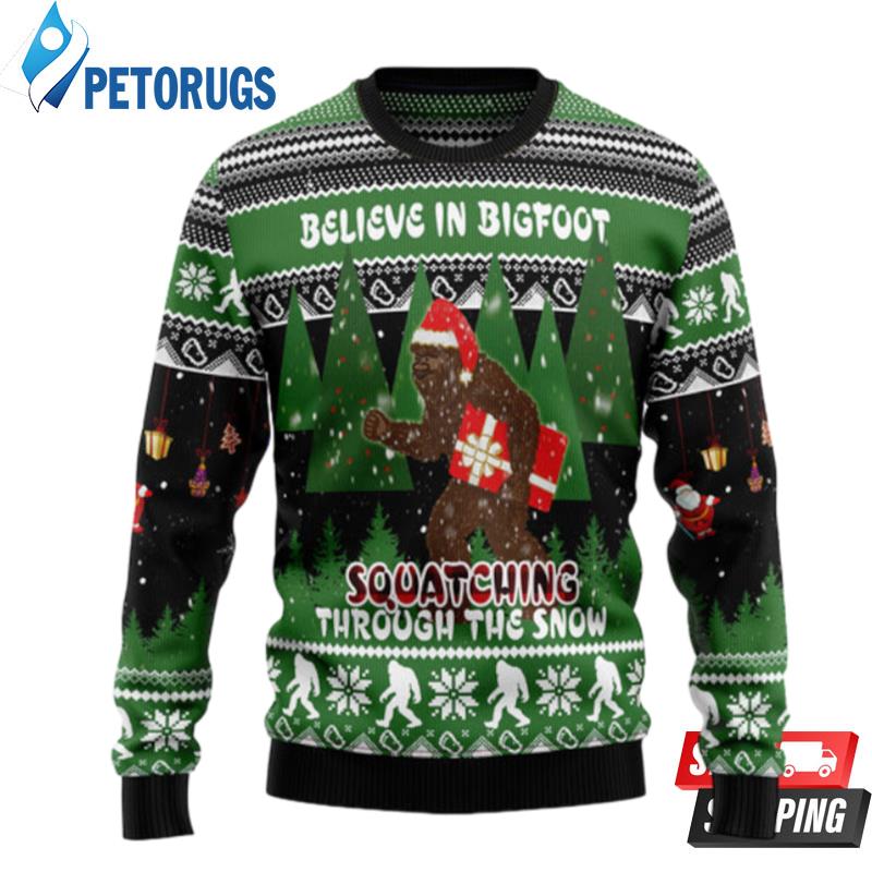 Bigfoot-Through-Snow-Ugly-Christmas-Sweaters-1