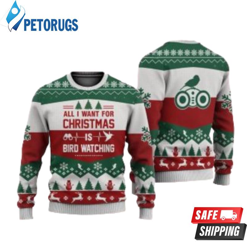 Bird-Watching-All-I-Want-For-Christmas-Ugly-Christmas-Sweaters