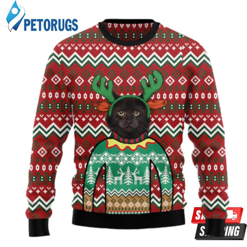 Black-Cat-Christmas-Awesome-Ugly-Christmas-Sweaters-1