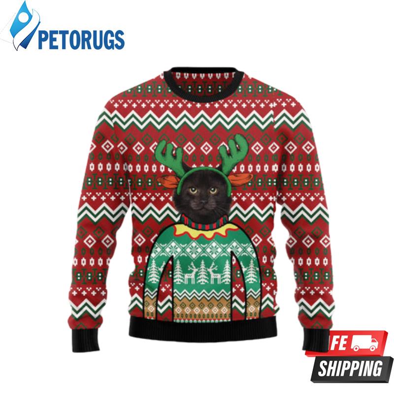Black-Cat-Christmas-Awesome-Ugly-Christmas-Sweaters