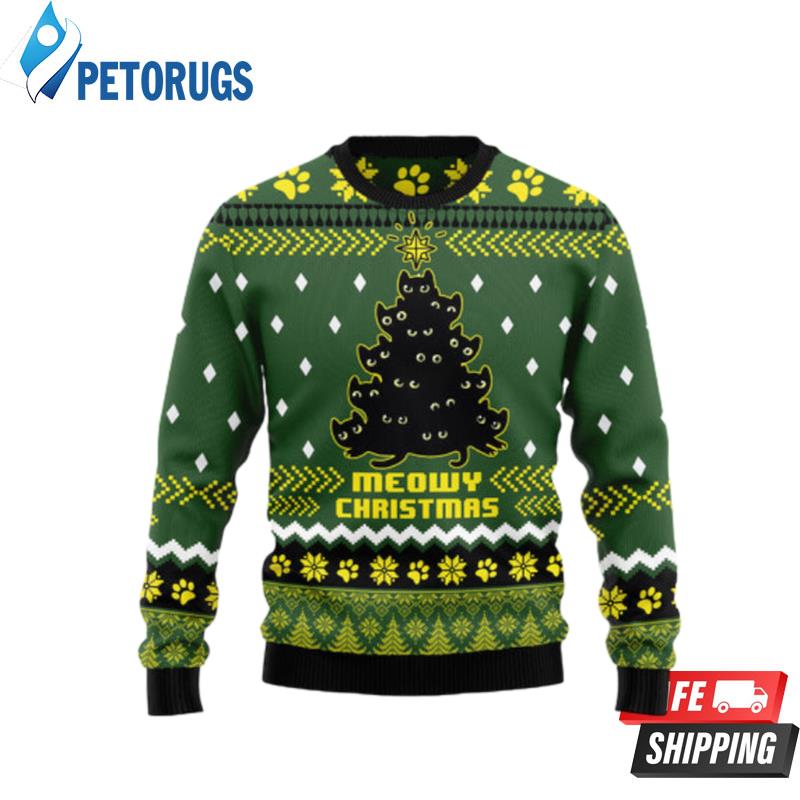Black-Cat-Christmas-Tree-1-Ugly-Christmas-Sweaters