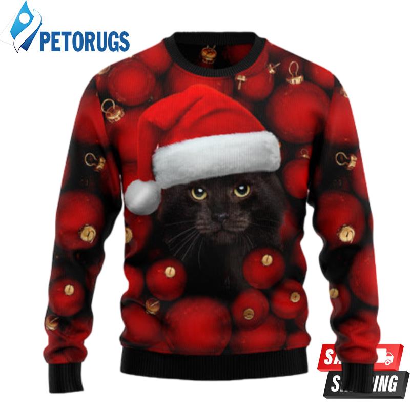 Black-Cat-Christmas-Ugly-Christmas-Sweaters