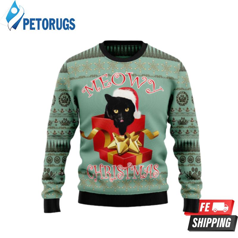 Black-Cat-Gift-Ugly-Christmas-Sweaters