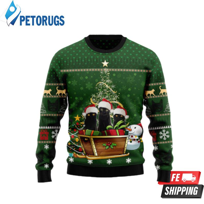 Black-Cat-Group-Xmas-Ugly-Christmas-Sweaters