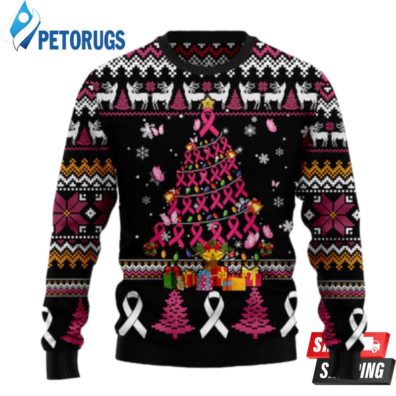 Breast-Cancer-Awareness-Christmas-Tree-Ugly-Christmas-Sweaters-1