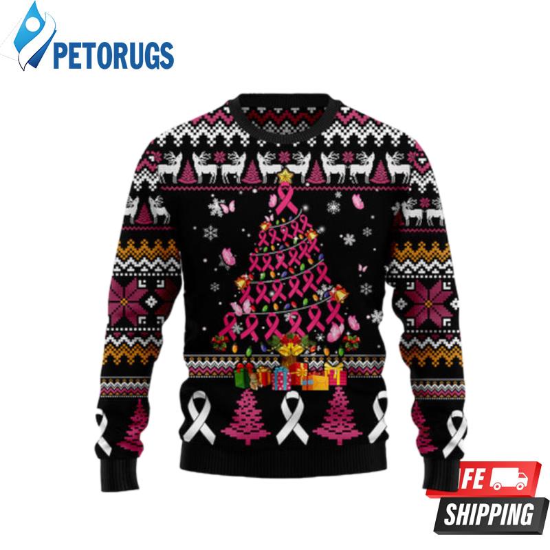 Breast-Cancer-Awareness-Christmas-Tree-Ugly-Christmas-Sweaters