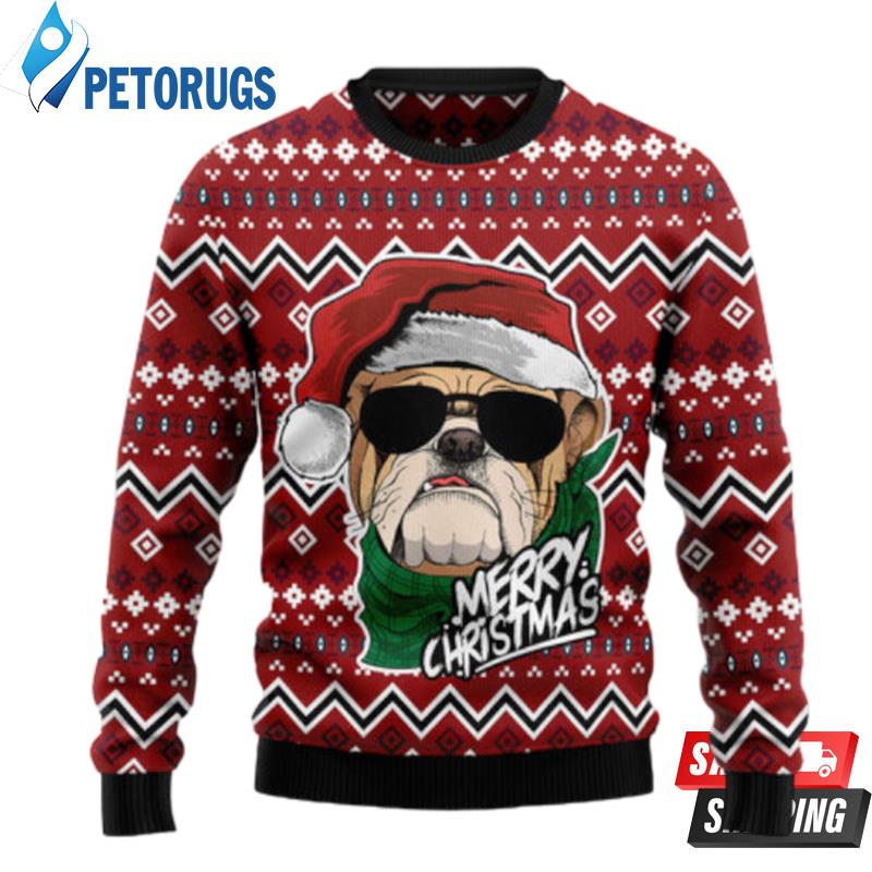 Bulldog-Merry-Christmas-Ugly-Christmas-Sweaters-1