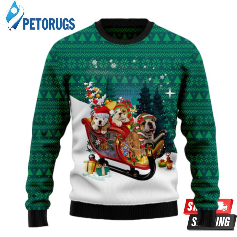 Bulldog-Sleigh-Ugly-Christmas-Sweaters-1