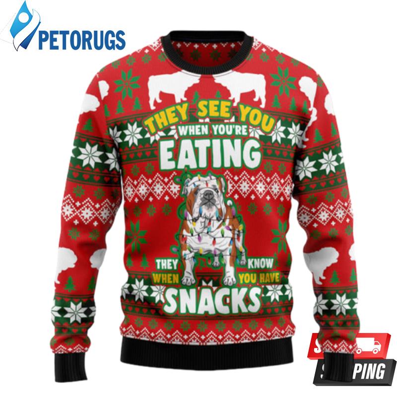 Bulldog-Snacks-Ugly-Christmas-Sweaters