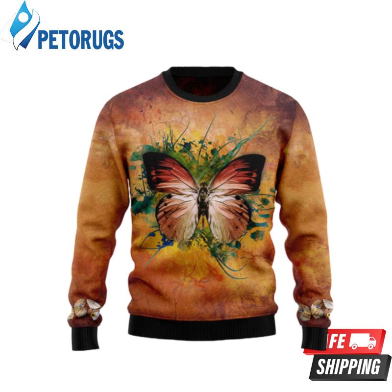 Butterfly-Vintage-Ugly-Christmas-Sweaters