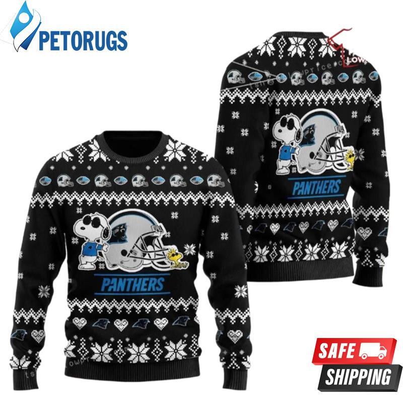 Carolina-Panthers-Cute-The-Snoopy-Show-Football-Helmet-Ugly-Christmas-Sweaters