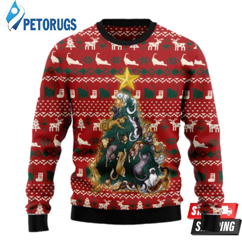 Cat-Naughty-Pine-Ugly-Christmas-Sweaters