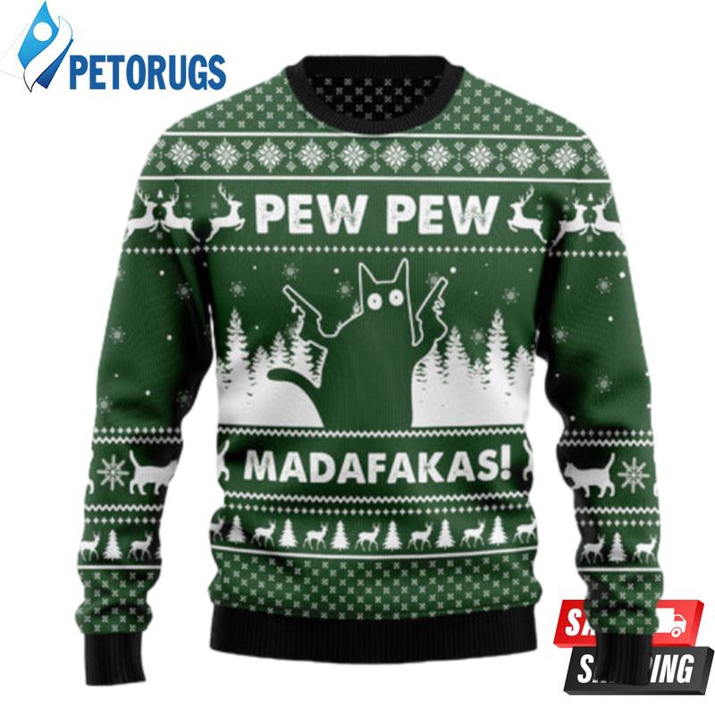 Cat-Pew-Pew-Madafakas-Ugly-Christmas-Sweaters-1