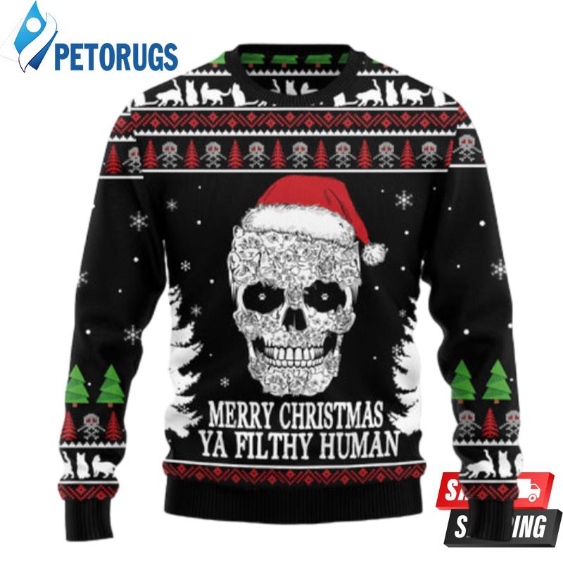 Cat-Skull-Santa-Ugly-Christmas-Sweaters-1
