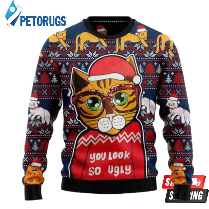 Cat-You-Look-So-Ugly-Christmas-Sweaters