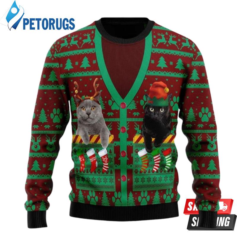 Cats-In-Pocket-Ugly-Christmas-Sweaters