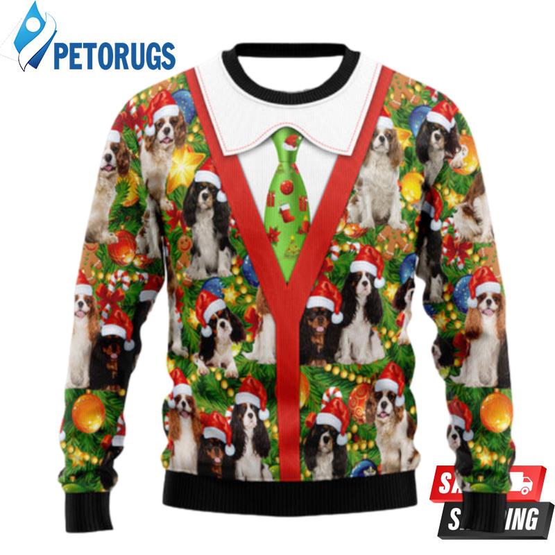 Cavalier-King-Charles-Spaniel-Xmas-Pine-Ugly-Christmas-Sweaters-1