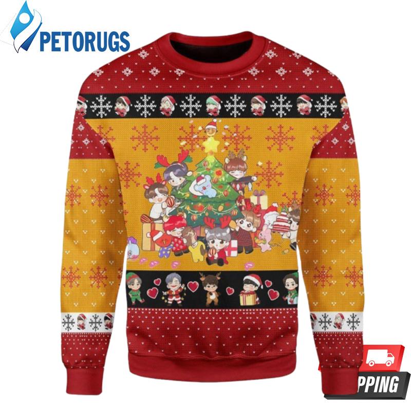 Chibi-Bts-Ugly-Christmas-Sweaters