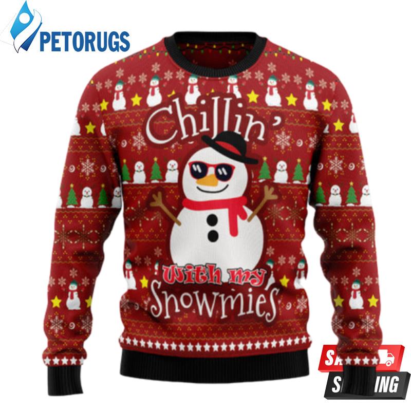 Chillin-With-My-Snowmies-HZ102314-Ugly-Christmas-Sweater-unisex-womens-mens-couples-matching-friends-funny-family-sweater-gifts-plus-size-available-Ugly-Christmas-Sweaters