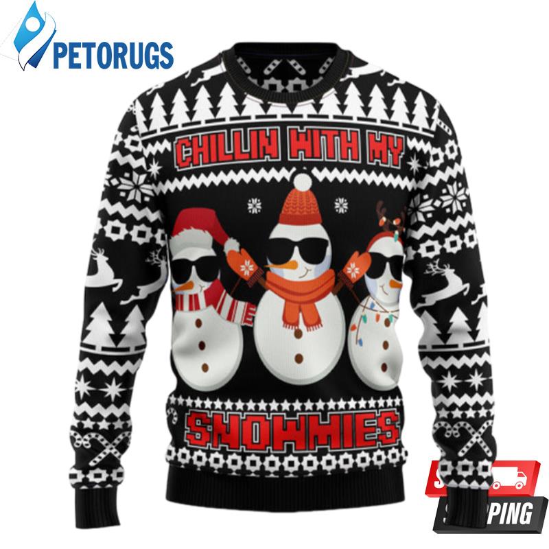 Chillin-With-My-Snowmies-Ugly-Christmas-Sweaters-1