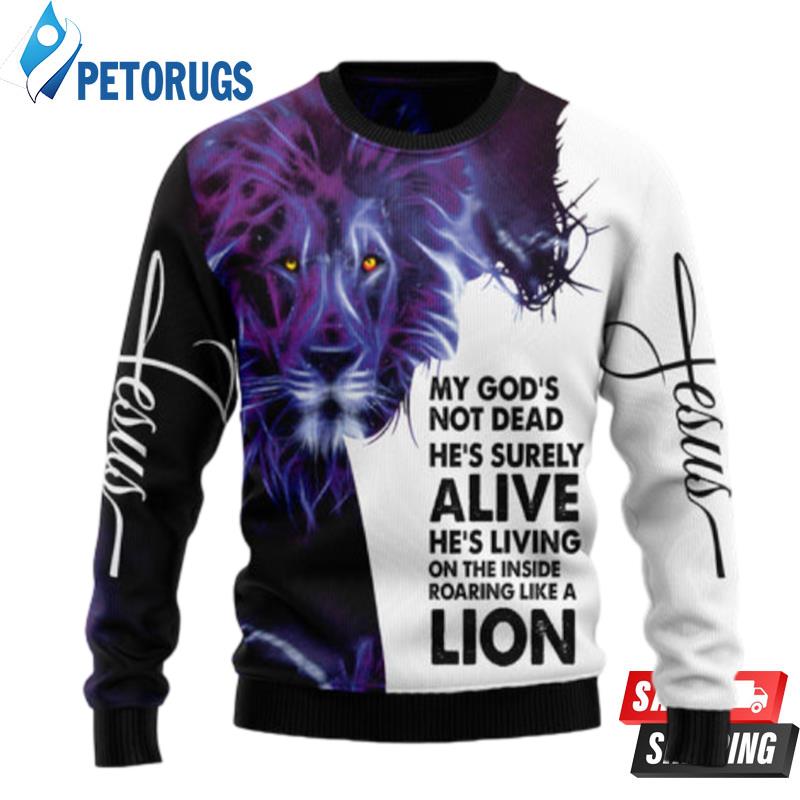 Christian-Lion-Ugly-Christmas-Sweaters-1