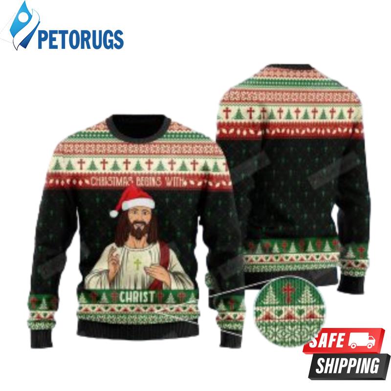 Christmas-Begins-With-Christ-Jesus-For-Unisex-Ugly-Christmas-Sweaters