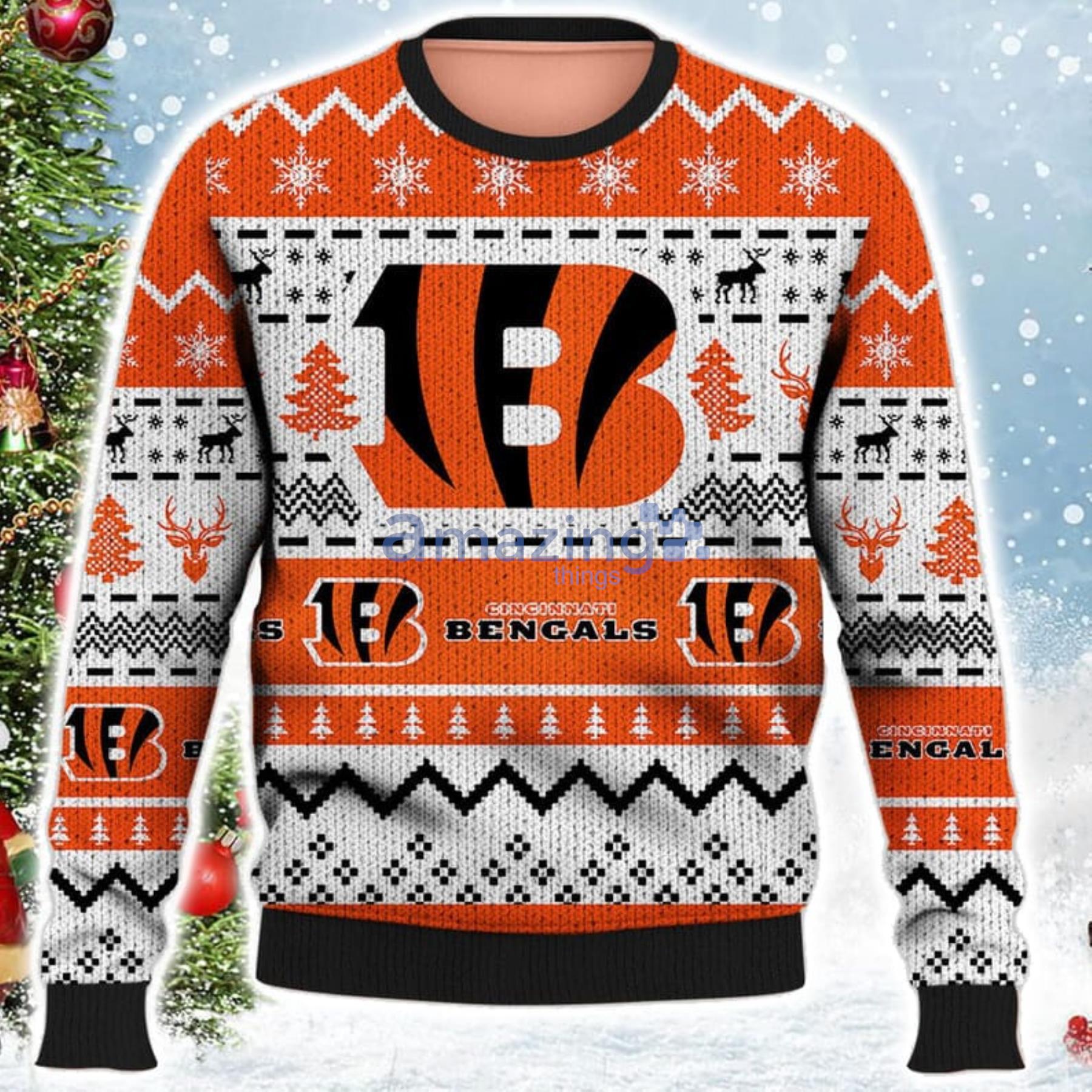 Christmas Gift Cincinnati Bengals USA Football Season Ugly Christmas Sweater