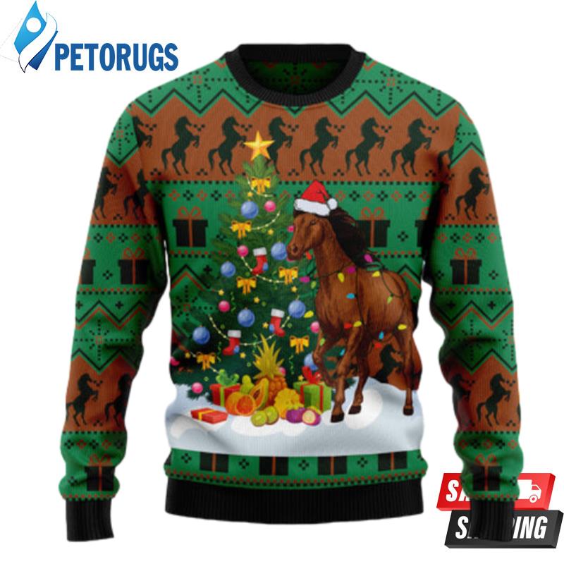 Christmas-Tree-Horse-Ugly-Christmas-Sweaters-1