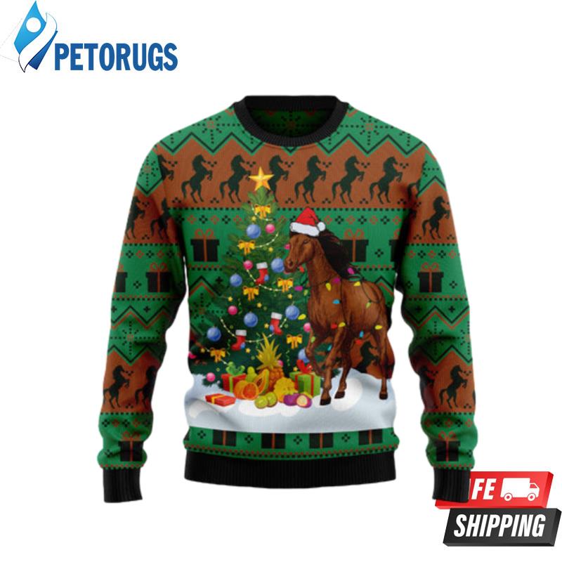 Christmas-Tree-Horse-Ugly-Christmas-Sweaters